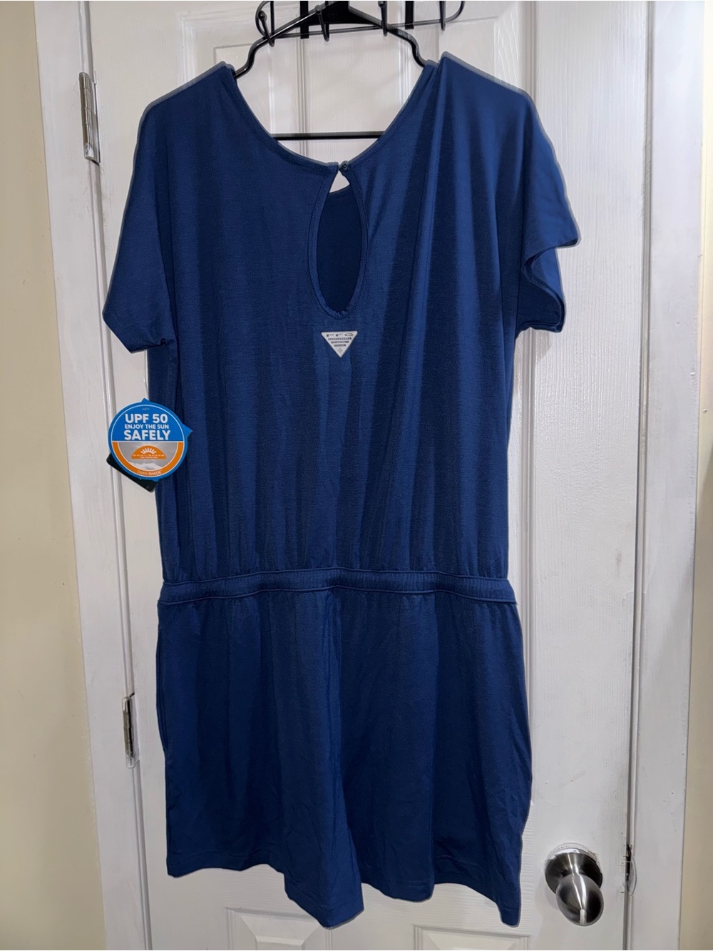Columbia Navy Women’s One-Piece Romper with Drawstring Waist Size XL Nwt - Picture 6 of 9
